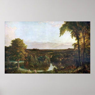 In the Catskills -Thomas Cole by Frederick  Church Poster