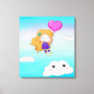 In the Clouds Canvas Print