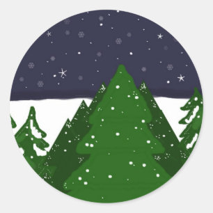 In The Cold of Winter Classic Round Sticker