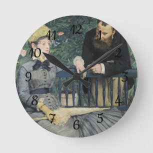 In the Conservatory Edouard Manet Round Clock
