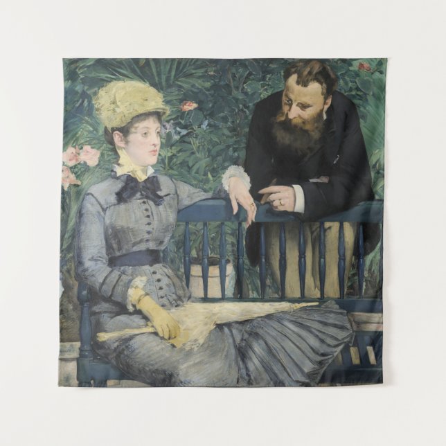 In the Conservatory Edouard Manet  Tapestry (Front)