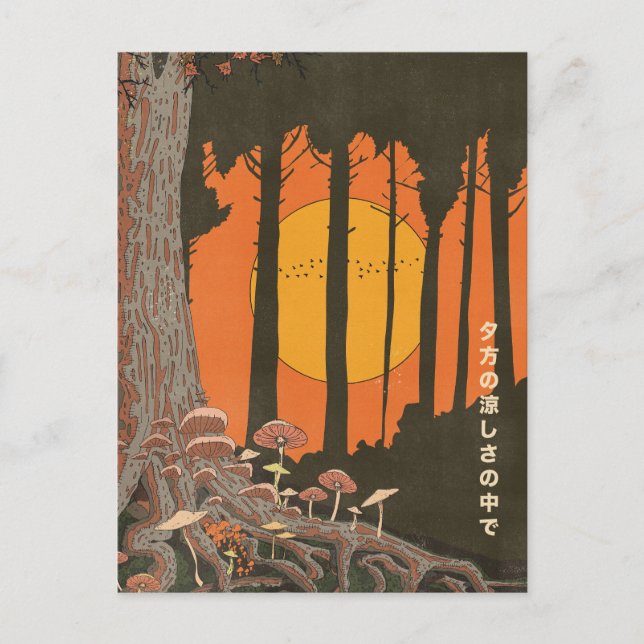 In the coolness of the evening postcard (Front)