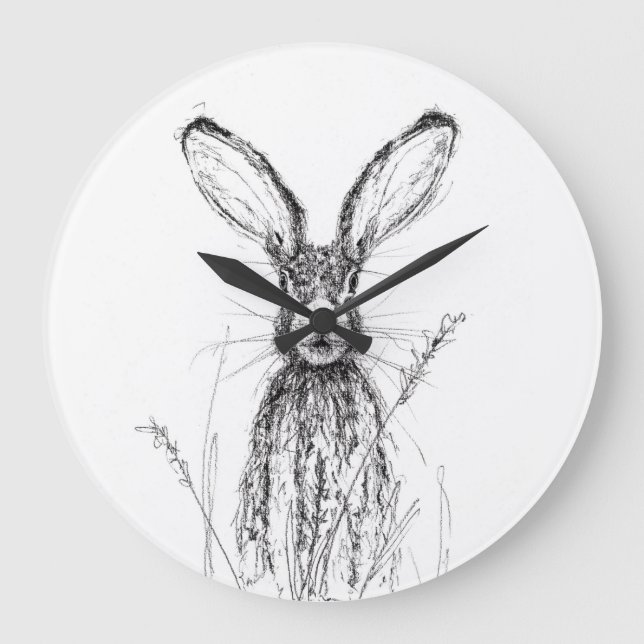In The Cornfields Clock - Hare (Front)