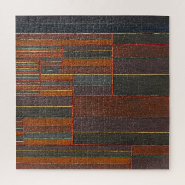 In the Current Six Thresholds, Paul Klee, Abstract Jigsaw Puzzle (Vertical)