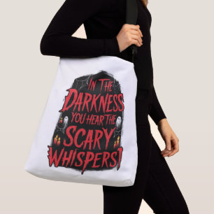 In the Dark: A Creepy Message That Piques Curiosit Crossbody Bag