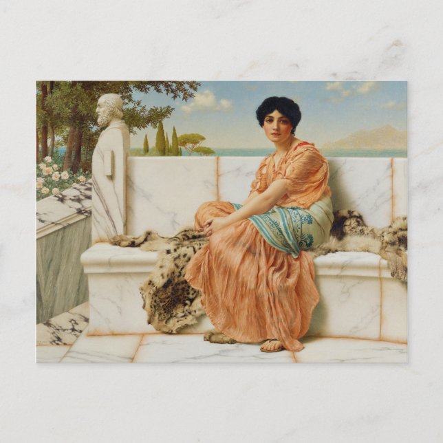 In the Days of Sappho by John William Godward 1904 Postcard (Front)