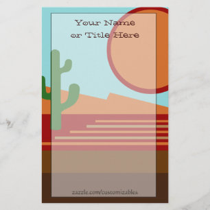 In the Desert Stationery