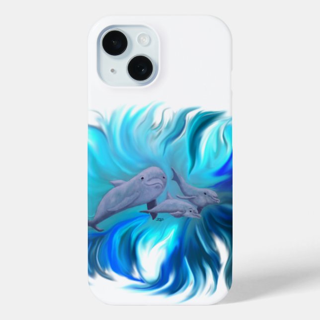In the Dolphin School Case-Mate iPhone Case (Back)