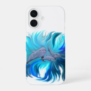 In the Dolphin School iPhone 16 Case