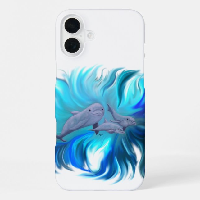 In the Dolphin School iPhone Case (Back)