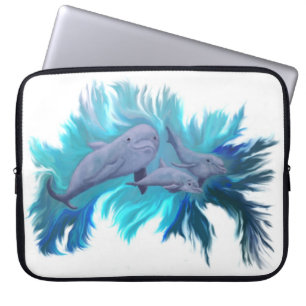In the dolphin - school laptop sleeve