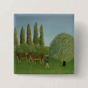In the Fields, 1910 15 Cm Square Badge