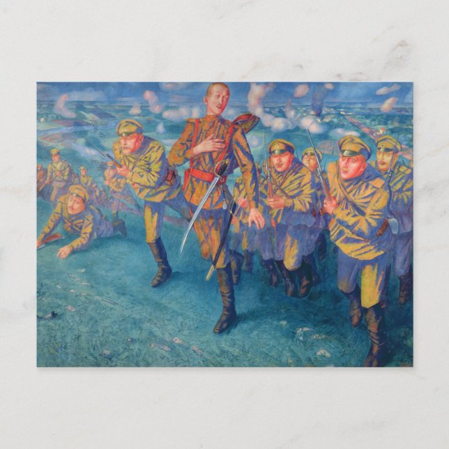 In the Firing Line, 1916 Postcard (Front)