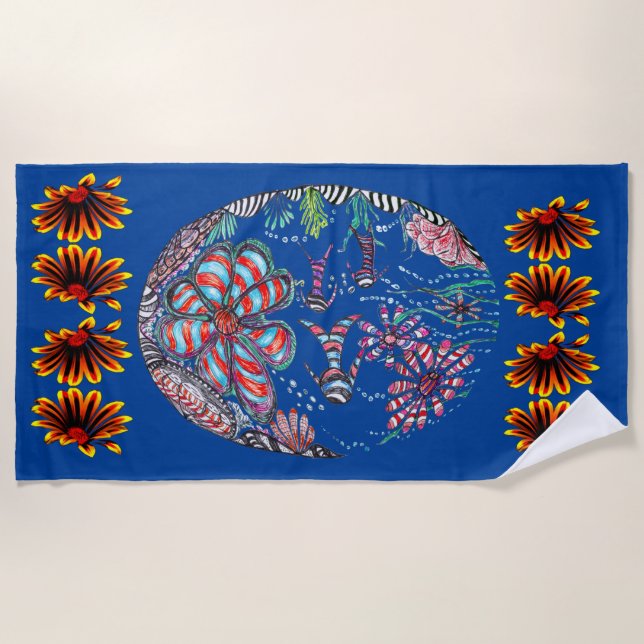 In the Fish Tank Beach Towel (Front)