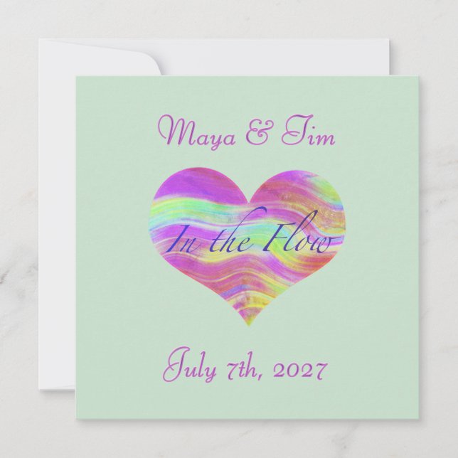 In the Flow of Love Save The Date (Front)