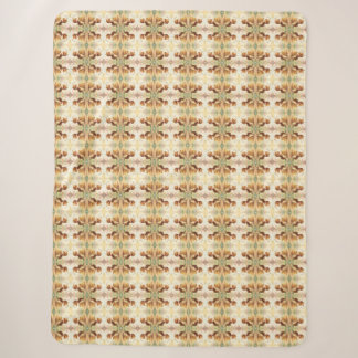 In the Footsteps of Floral Gold.2 Sherpa Blanket