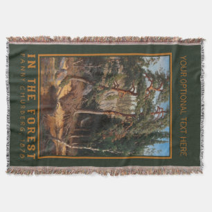 “In The Forest” custom throw blanket