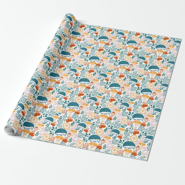 In the forest wrapping paper (Unrolled)