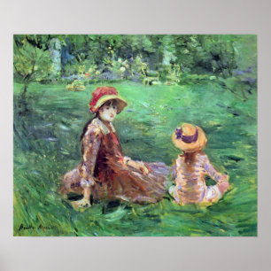In the garden at Maurecourt by Berthe Morisot Poster