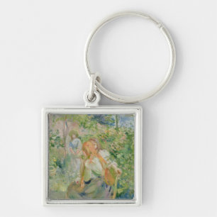 In the Garden at Roche-Plate, 1894 Key Ring