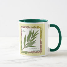 In the Garden ~ Bay Leaf Mug