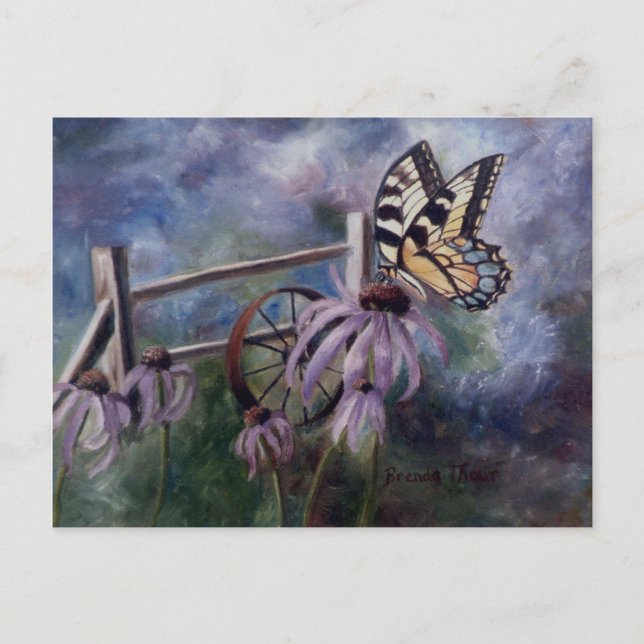 In The Garden Butterfly  Postcard (Front)