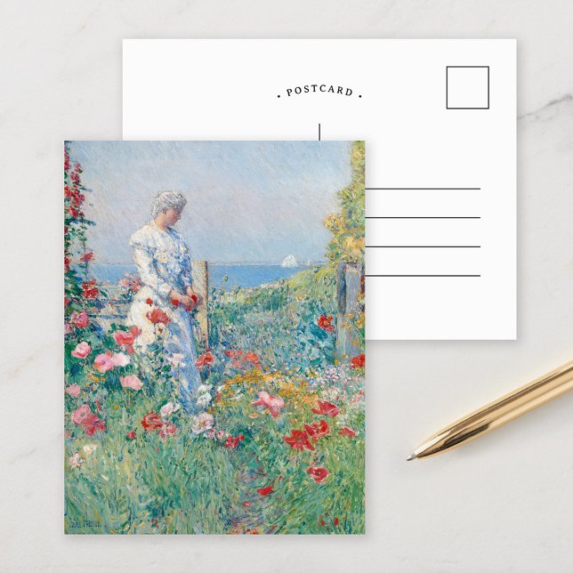 In the Garden | Childe Hassam Postcard (Creator Uploaded)