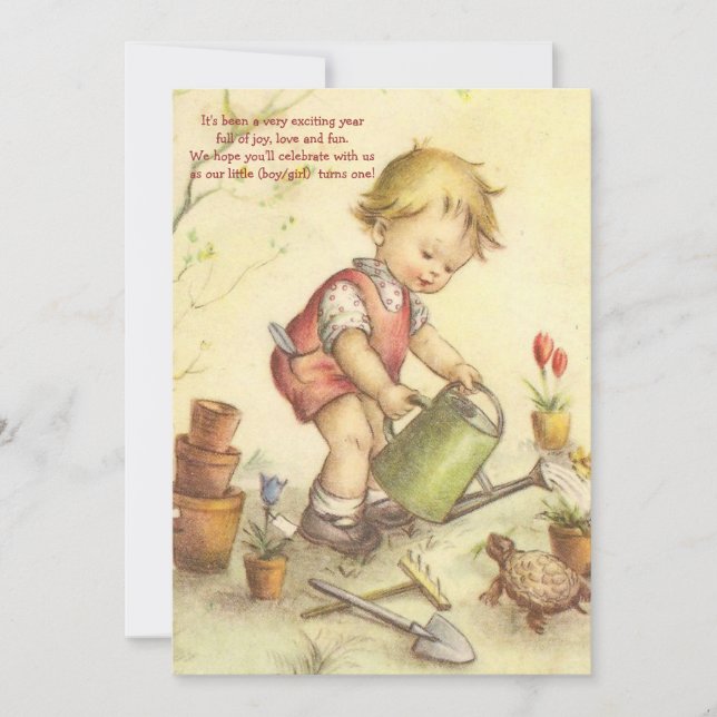 In the Garden Invitation (Front)