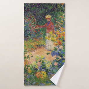 In the Garden, Monet Bath Towel