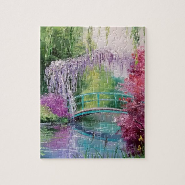 in the garden of Monet Jigsaw Puzzle (Vertical)