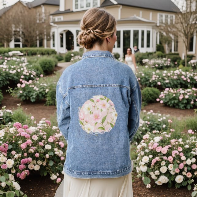 In the Garden of the Dawn Denim Jacket (Wedding Back)