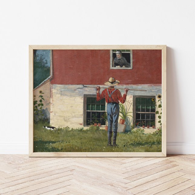 In the Garden (Rustic Courtship) | Winslow Homer Poster (Creator Uploaded)