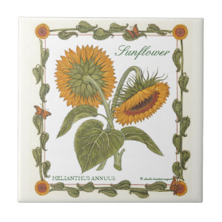 In the Garden ~ Sunflower Tile