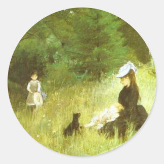 In The Grass Classic Round Sticker