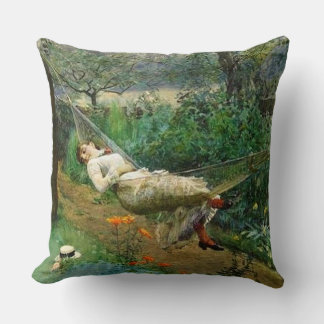 “In the Hammock” by Anders Zorn Cushion