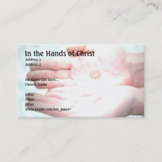 In the Hands of Christ Business Card