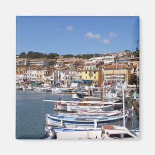 In the harbour in Cassis village. Fishing and Magnet