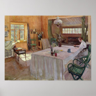 In the House of the Artist Konstantin Korovin Poster