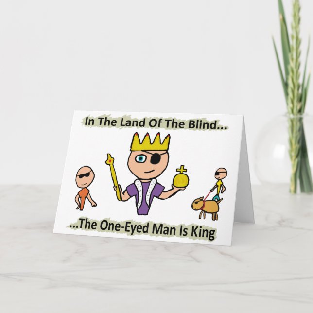 In The Land Of The Blind Card (Front)