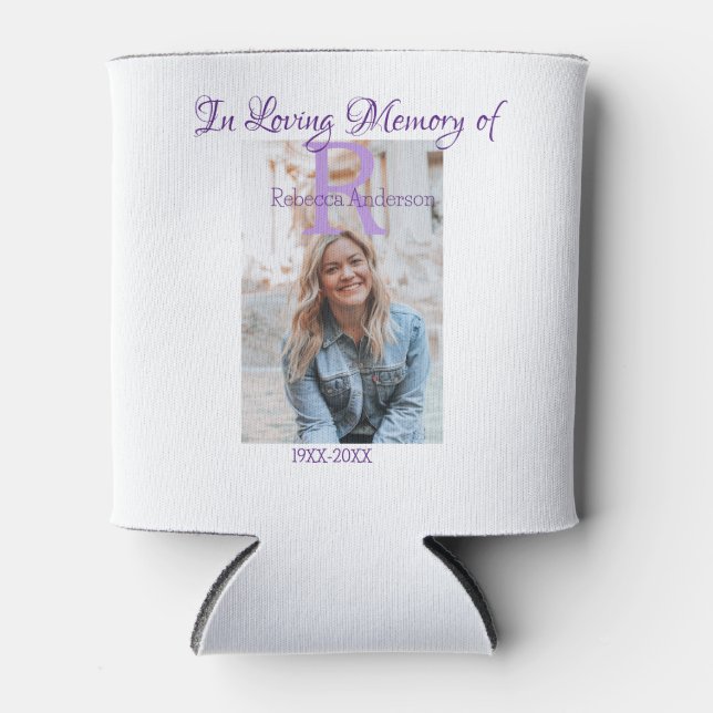 In the loving memory of memory keepsake add year n can cooler (Front)