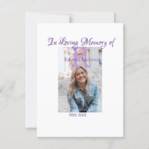 In the loving memory of memory keepsake add year n