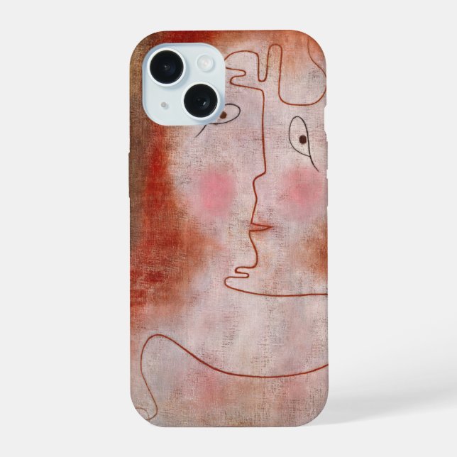 In the Magic Mirror by Paul Klee iPhone 15 Case (Back)