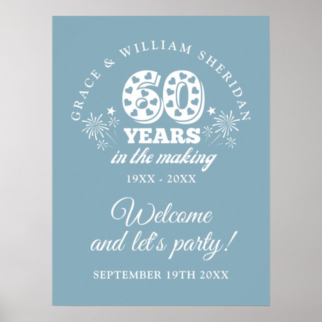 In The Making 60th Anniversary Welcome Sign (Front)