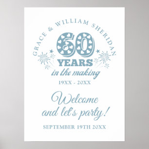 In The Making 60th Anniversary Welcome Sign