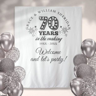 In The Making 70th Anniversary Photo Backdrop Tapestry