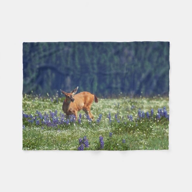 In the Meadow Fleece Blanket (Front (Horizontal))