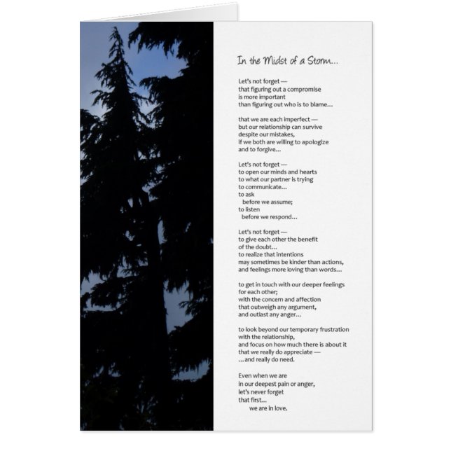 In the Midst of a Storm...Relationships (Front)