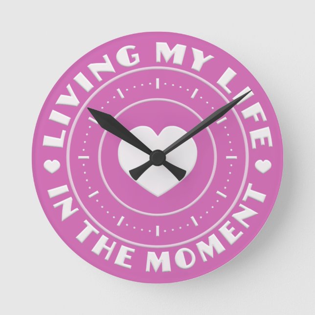 IN THE MOMENT custom wall clocks (Front)