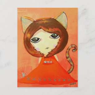 In The Mood For Cat Postcard
