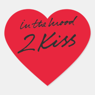 In The Mood To Kiss Heart Sticker